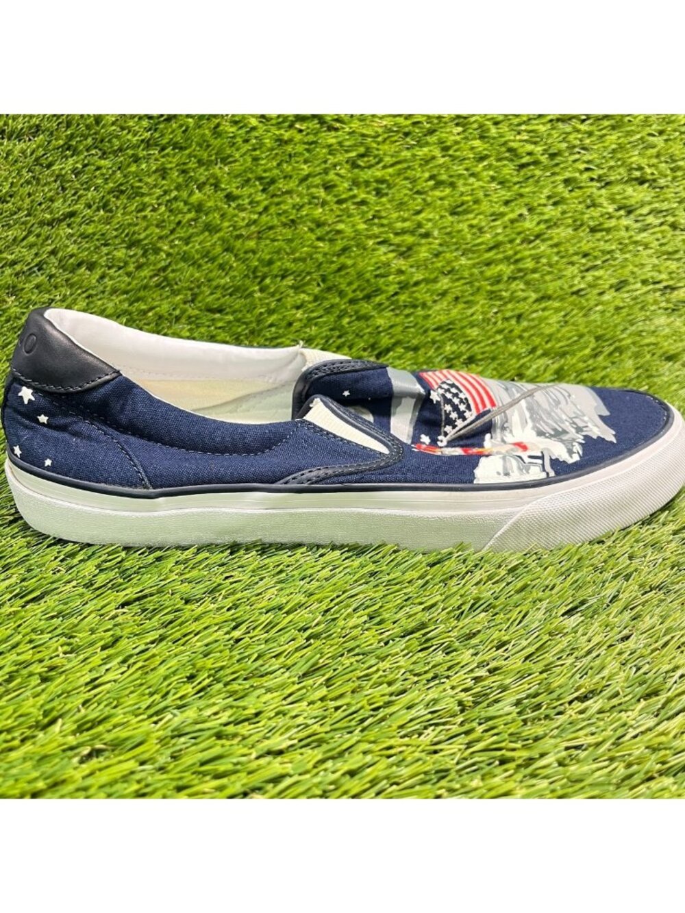 Polo Ralph Lauren Thompson Mens Size 10.5 Blue Athletic Skate Shoes Sneakers